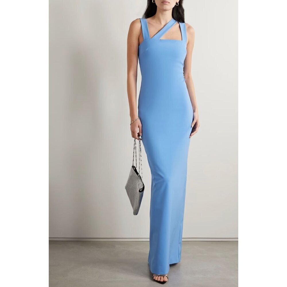 ET OCHS The River Crepe Evening Gown Lake Womens Size 4
